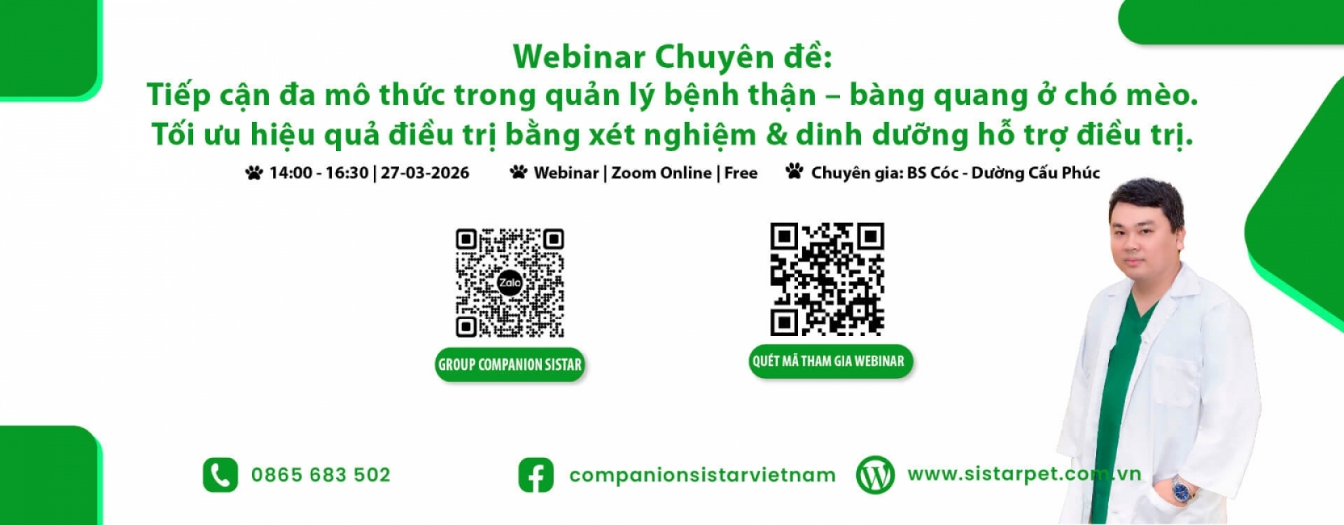 Tiếp cận đa mô thức trong quản lý bệnh thận – bàng quang ở Chó Mèo. Tối ưu hiệu quả điều trị bằng xét nghiệm & dinh dưỡng hỗ trợ điều trị