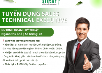 Sistar Vietnam tuyển Nhân viên Kinh doanh Kỹ thuật – Thú nhỏ (HN/HCM)