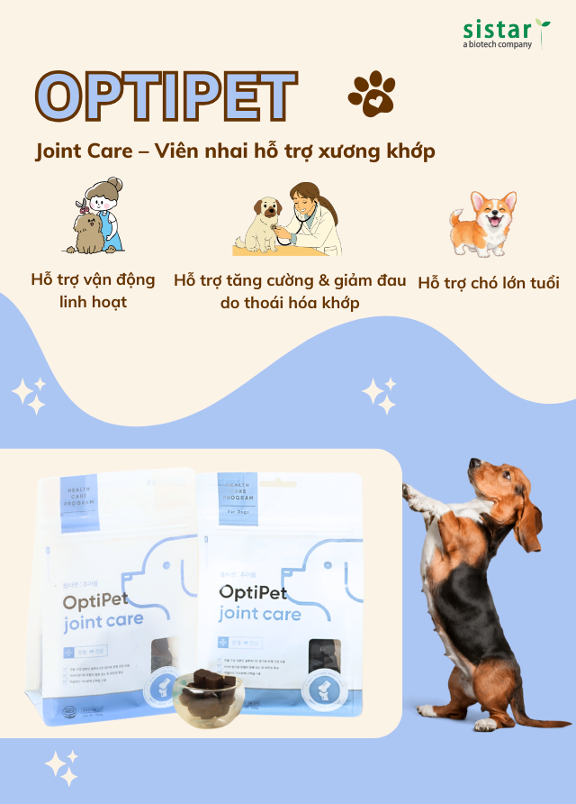 Optipet Joint Care – Viên nhai hỗ trợ xương khớp cho Chó