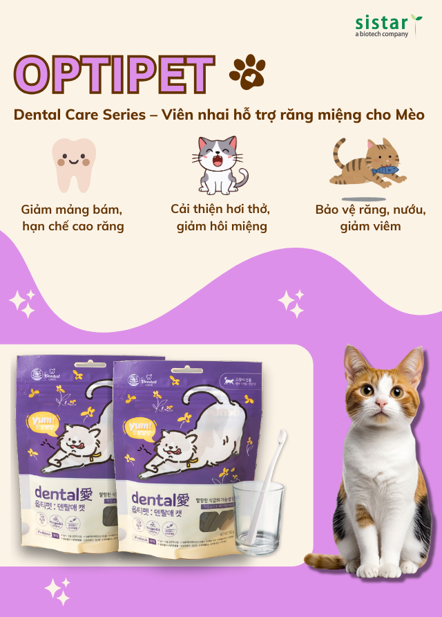 OptiPet Dental Care Series – Viên nhai hỗ trợ răng miệng