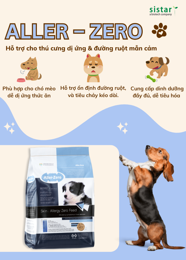 Aller – Zero – Hỗ trợ cho thú cưng dị ứng & đường ruột mẫn cảm