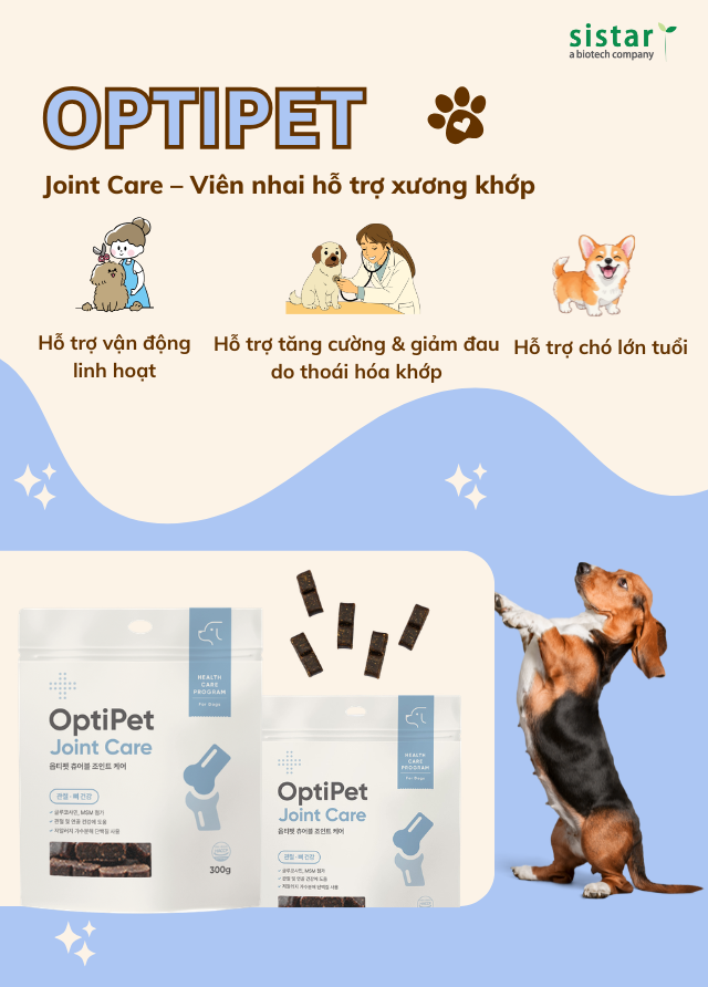 Optipet Joint Care – Viên nhai hỗ trợ xương khớp cho Chó